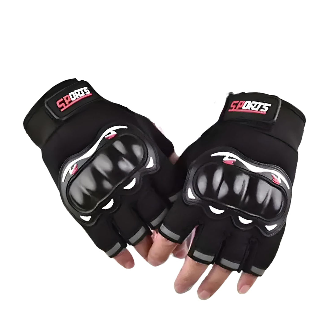 Half Finger Motorcycle Riding Gloves with Protective Shells for Men & Women Motorbike Racing Biker Climbing Gloves Bike Riding