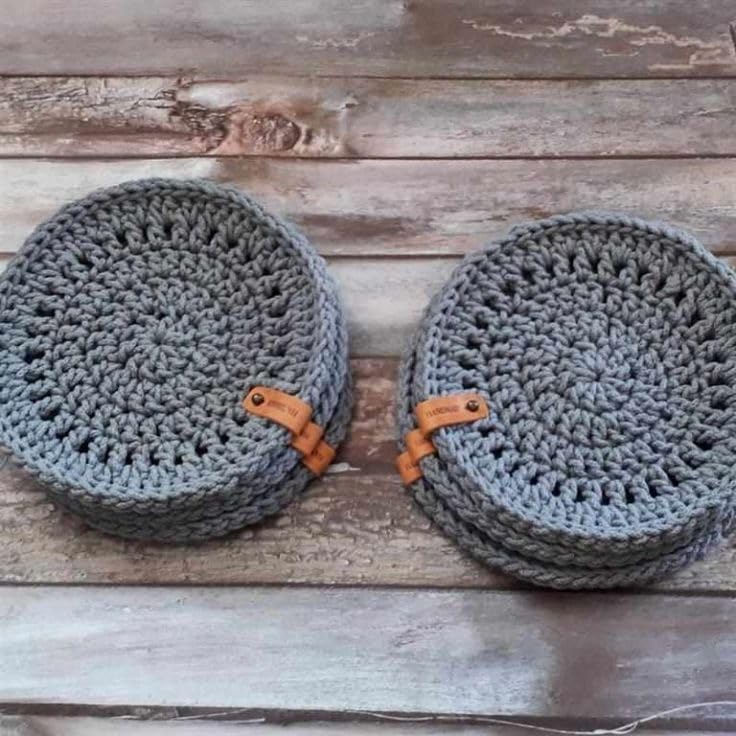 MacrameStore- Coaster Set of 6 - طقم كوستر 6 قطع