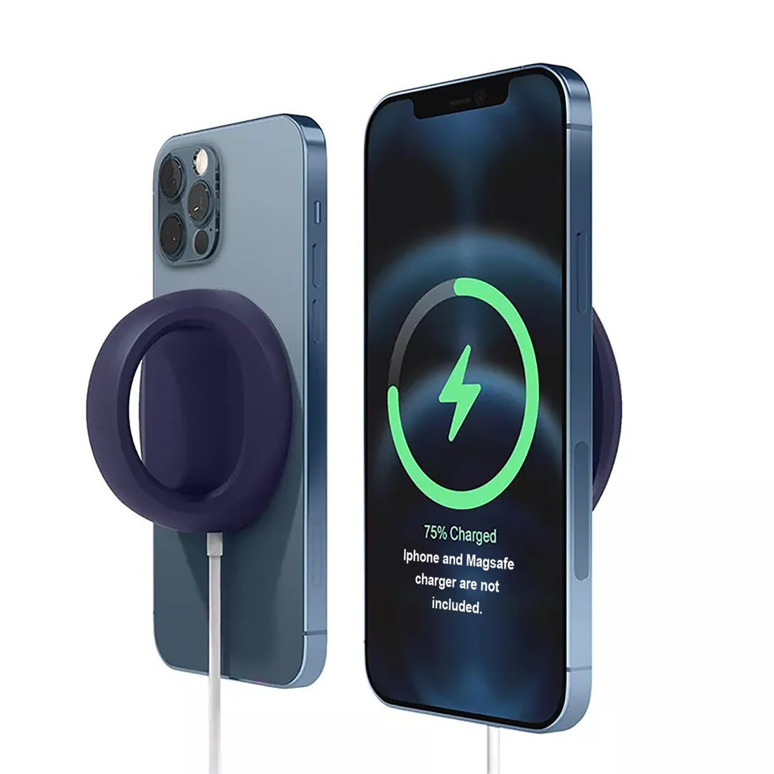 Magnetic Phone Holder and Grip Compatible with MagSafe, Blue, for Smartphones