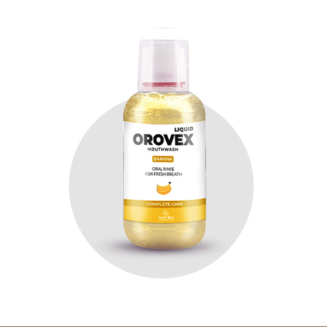 Orovex Macro liquid mouth wash banana 120ml