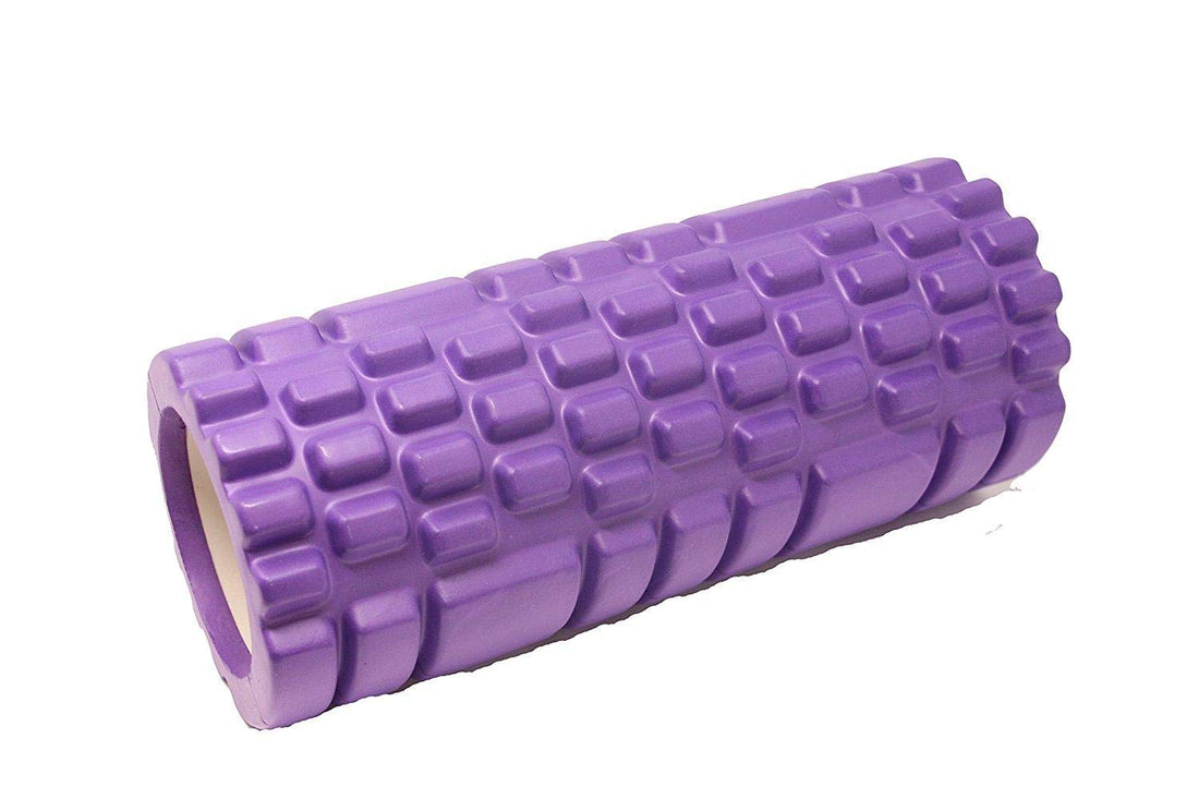 Yoga Bar Foam Roller for Stretching, Tension Release, Cramp Relief, Pilates and Yoga-Purple
