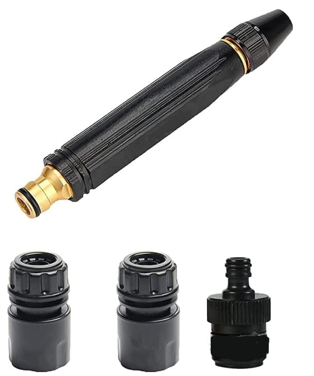 Water Spray Gun, Car Wash Nozzle, High Pressure Nozzle Spray Water Gun, Water Jet Hose Nozzles Pipe For Gardening, Bike,Car Wash,Window Cleaning (water pencil spray with attchement)