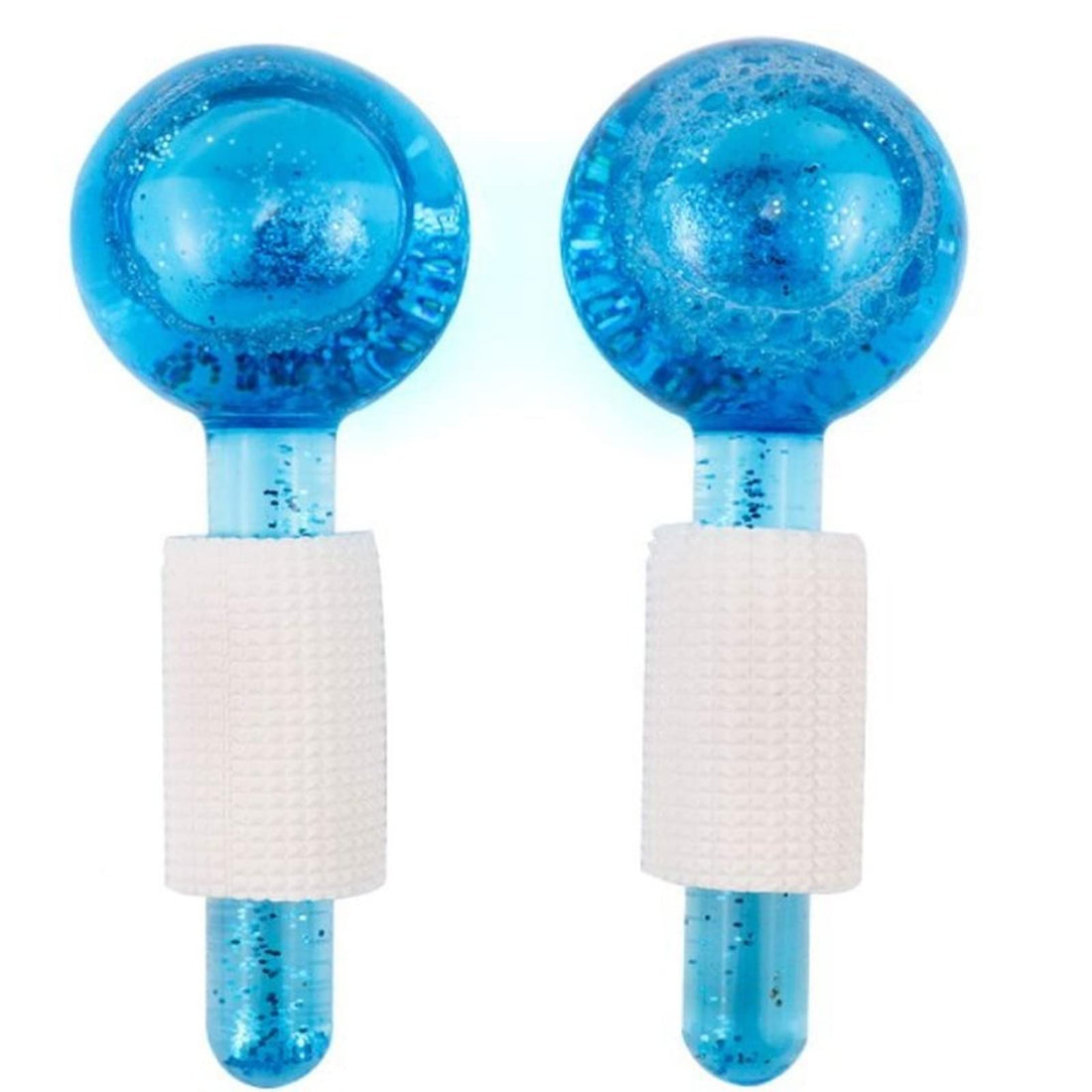 Ice Globes for Facials,2PCS Ice Roller for Face Cold & Hot Facial Roller Massage for Eyes Neck Daily Beauty Facial Tools Skin Care Tools Reduce Puffiness,Tighten Skin,Brighten Skin Color (Blue)