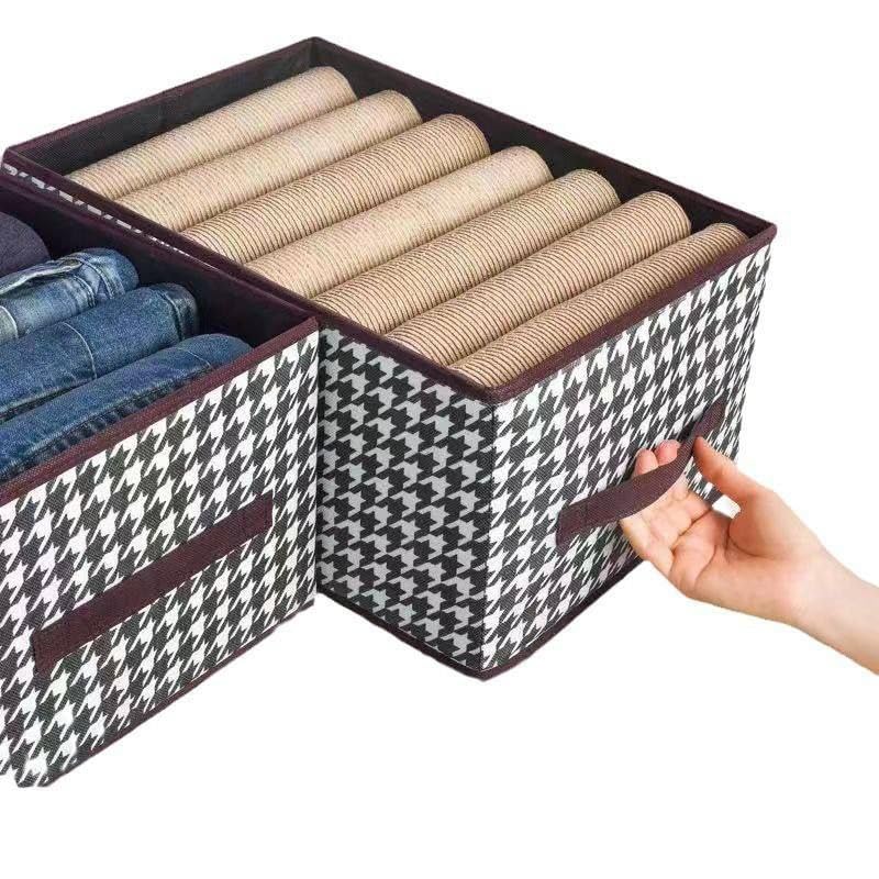 Clothes Drawer Organizer, Wardrobe Storage Organizer, Foldable Clothes Storage Boxes, Wardrobe Clothes Organizer for Jeans, Shirts, Pants, Coats, Jackets, Jackets (2)