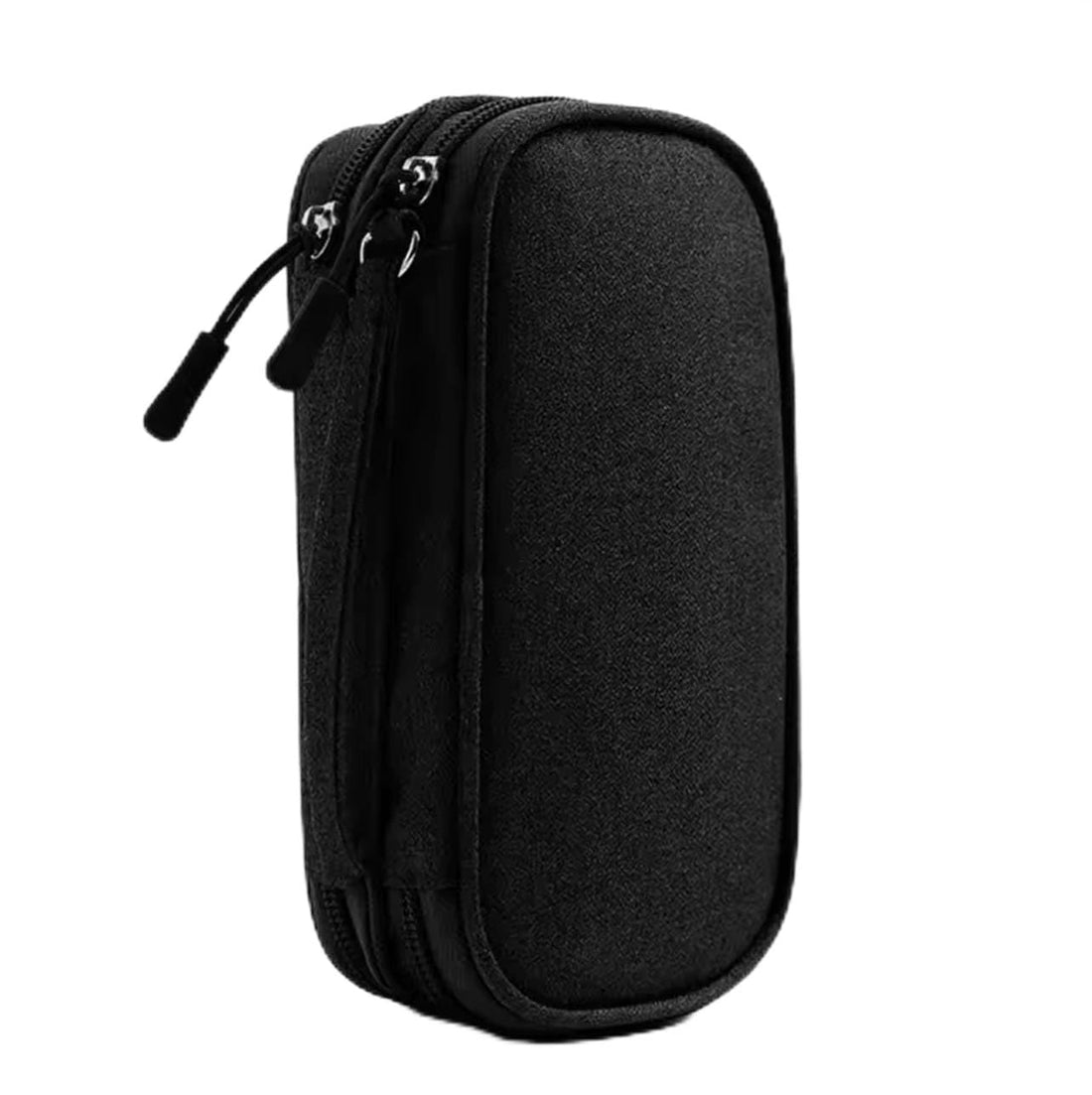Ultimate Electronics Accessories Organizer Pouch – Travel Universal Cable Organizer Bag for Cables, Chargers, SD Cards, Earphones, Phone & Gadgets – Compact & Portable Business Travel Case (Black)