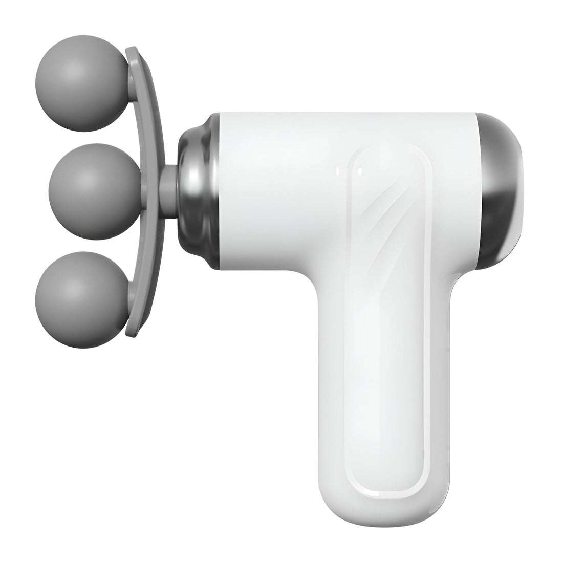 Therapeutic Massager - 9-in-1 Handheld Unit for Muscle Pain & Recovery, Suitable for Body, Neck, Shoulders, Back, Arms, Feet, with 6 Speeds & Type-C Recharge, White