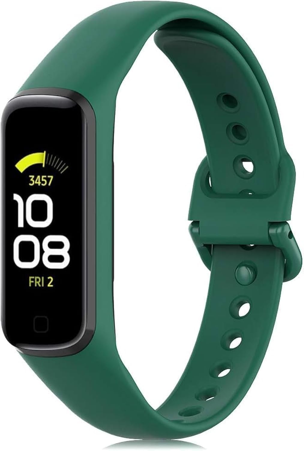 V VOLT Compatible with Samsung Galaxy Fit 2 (SM-R220) Fitness Tracker Strap Adjustable Soft Silicone Replacement Band for Women Men