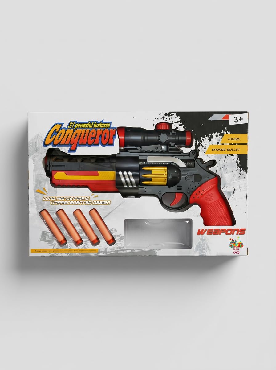 GHAZAL 3 In 1 Sponge Bullet Gun
