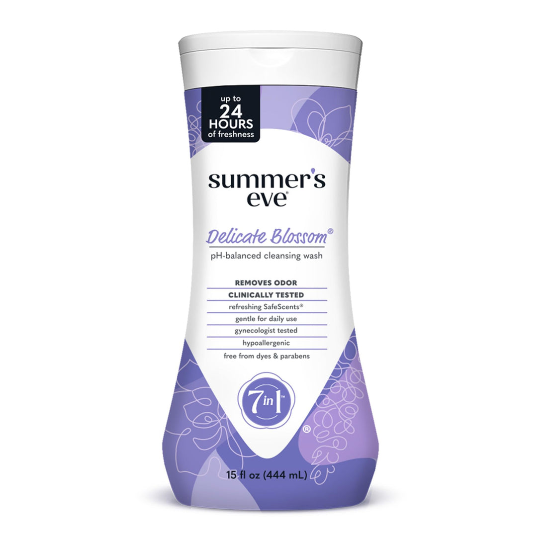 Summer's Eve Cleansing Wash for Sensitive Skin, Delicate Blossom, 440 ml