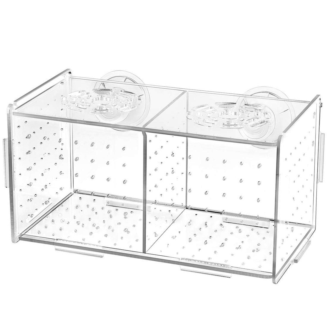 BEST MEDIA Acrylic Fish Breeding Box, an Aquarium Incubator & Insulation Holder for Baby Shrimp, Clown Fish, and delicate Guppies- Professional - 1 Piece - Transparent