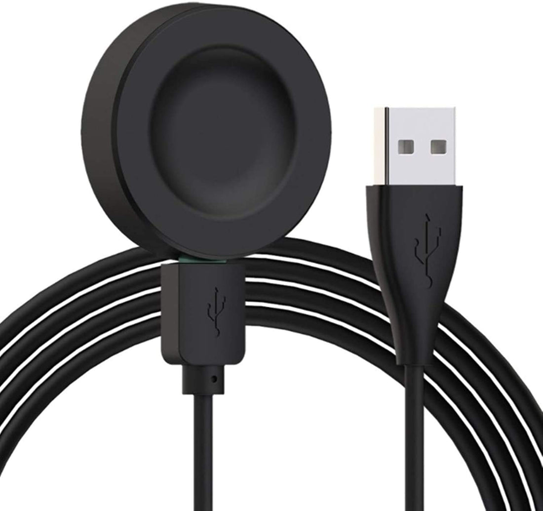 Compatible with Huawei GT 2 Pro GT2 ECG Magnetic Wireless Charging Dock Fast Charger Stand USB Charging Cable 100CM(Black)