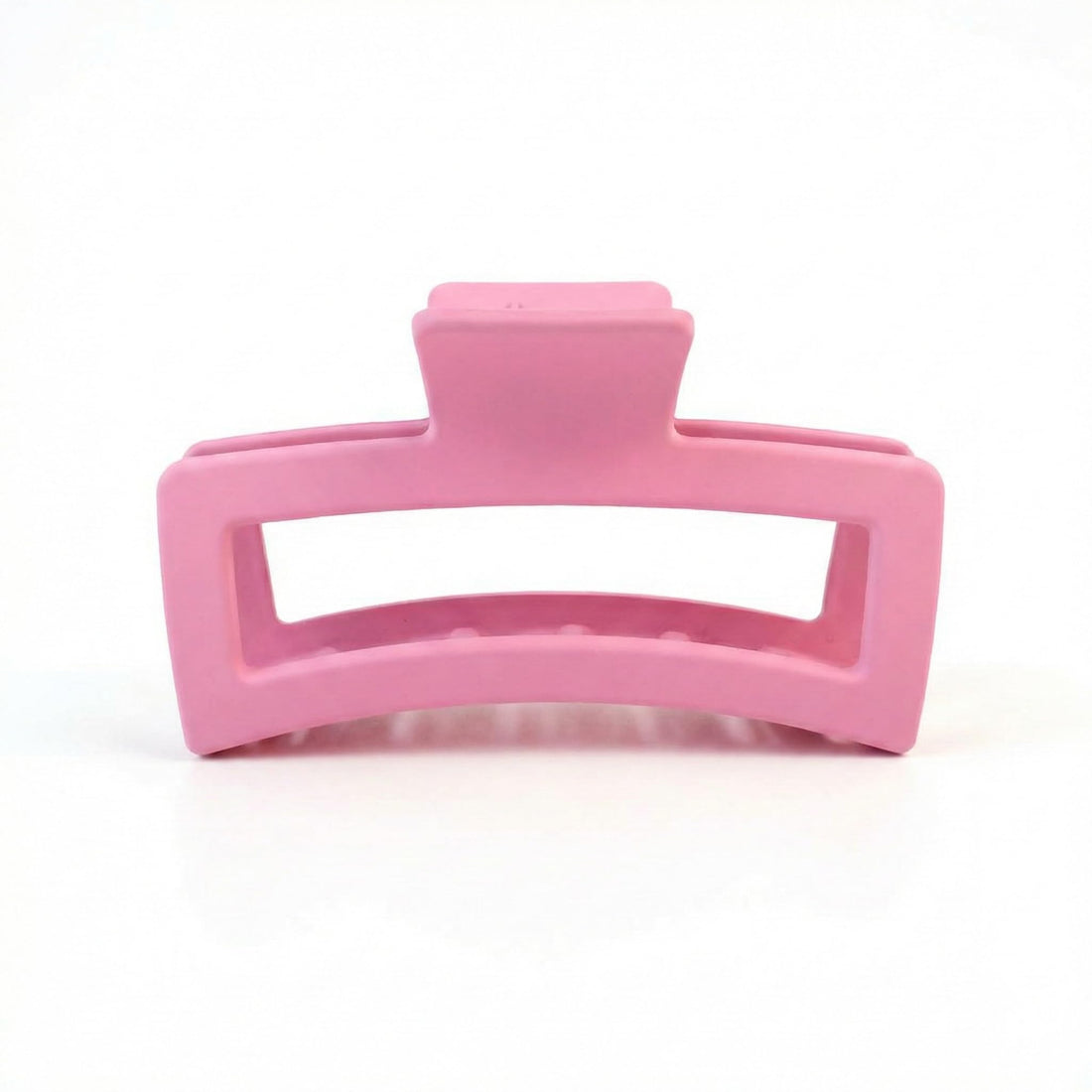 Nopatia Modern Design Rectangle Hair Clip Large Matte Hair Clip - Stylish and Attractive Modern Geometric Design Hair Accessory (Pink)