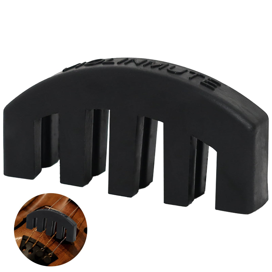 Rubber Violin Practice Mute Set,Black Violin Mute 4/4 Claw Style for 4/4 Violin, Reduce Practice Viola Violin Sound Silencer Fit for Violin Mute 4/4 Size Beginner Violin