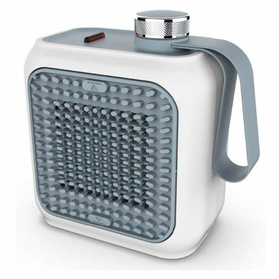 De'Longhi Capsule Desk HFX10B03.LB Ceramic Fan Heater, Quiet Mini Quick Heater, Adjustable Grid, Safety Thermostat, Ideal for Desk and Travel, 360 Watt, Light Blue
