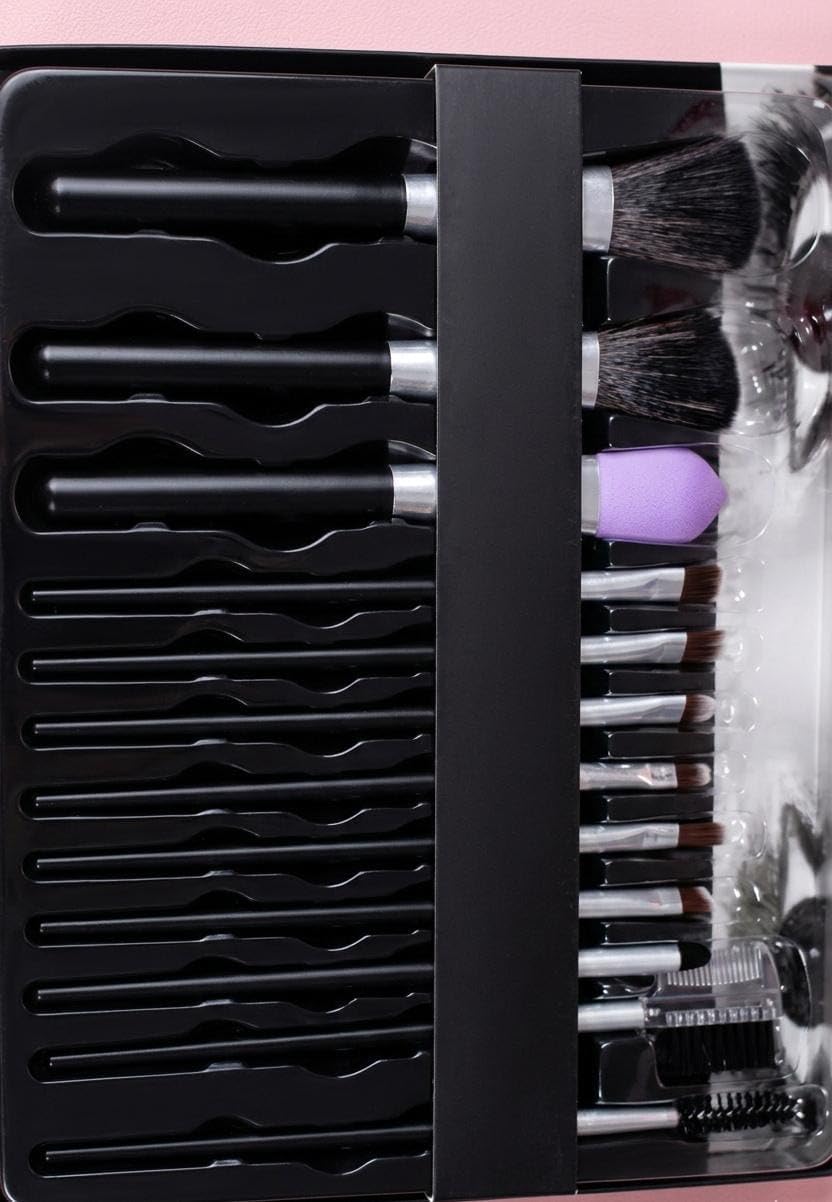 Professional Makeup Brushes, Natural and Synthetic Soft Bristles for Foundation Powder Blush Eye Shadow Applicator (12pcs Applicator Kit)