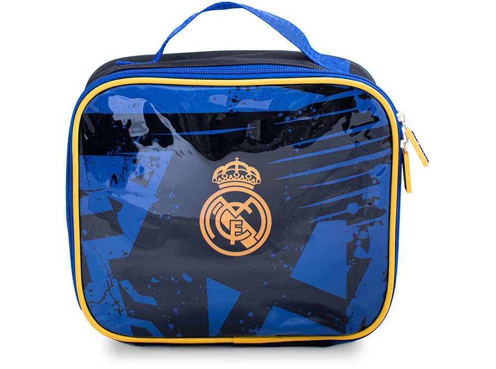 Hy-Pro Officially Licensed Real Madrid CF Lunch Bag – Insulated, Portable, Real Madrid Merchandise, Great Football Gift Idea, Perfect for School or Work