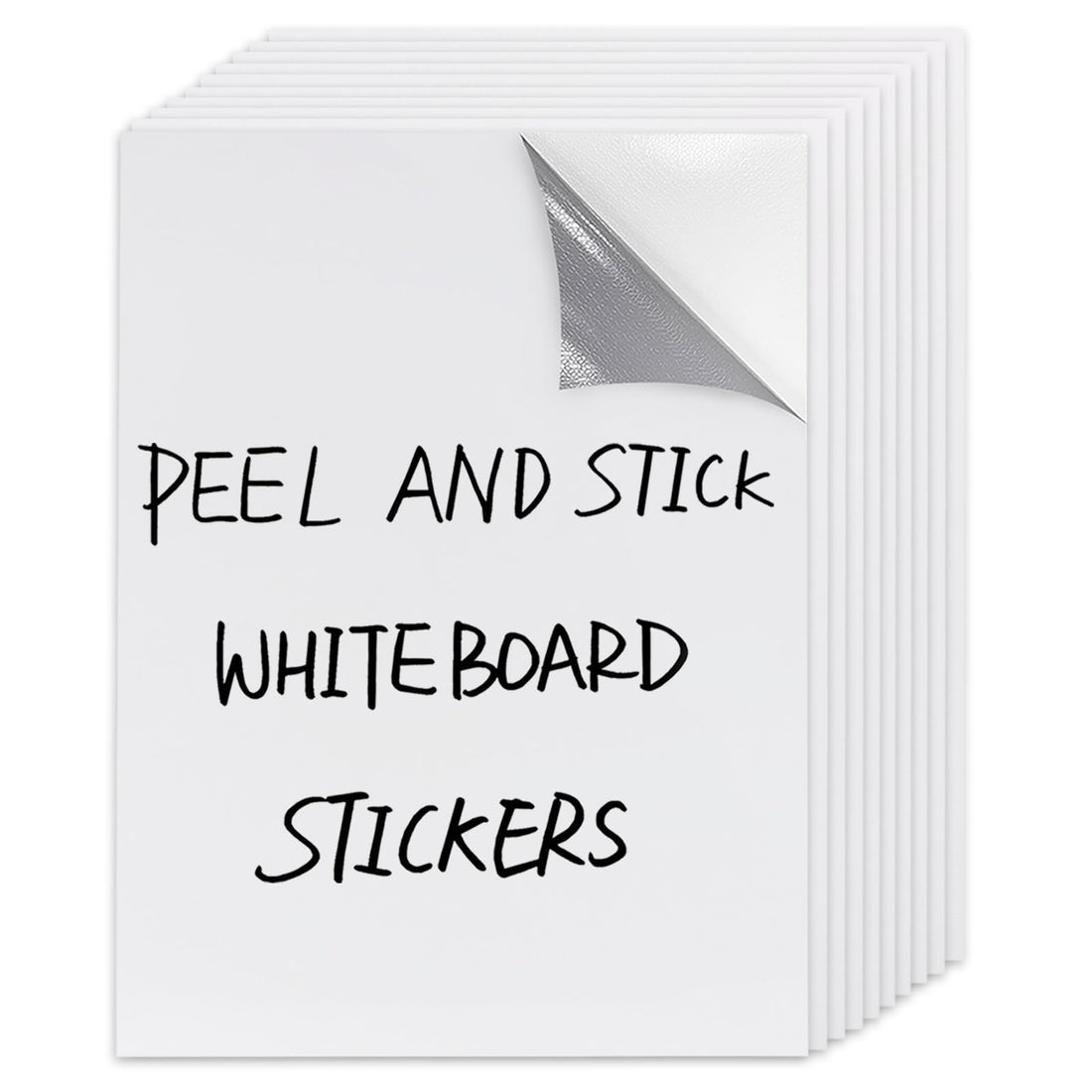 Dry Erase Board Sticker- Whiteboard Stickers-8.3''x11.7'' Removable Dry Erase Sheets- Fridge Dry Erase Paper for Wall/Desk/Refrigerator/Door/Locker/Home/Office/Classroom (White-10Pcs)