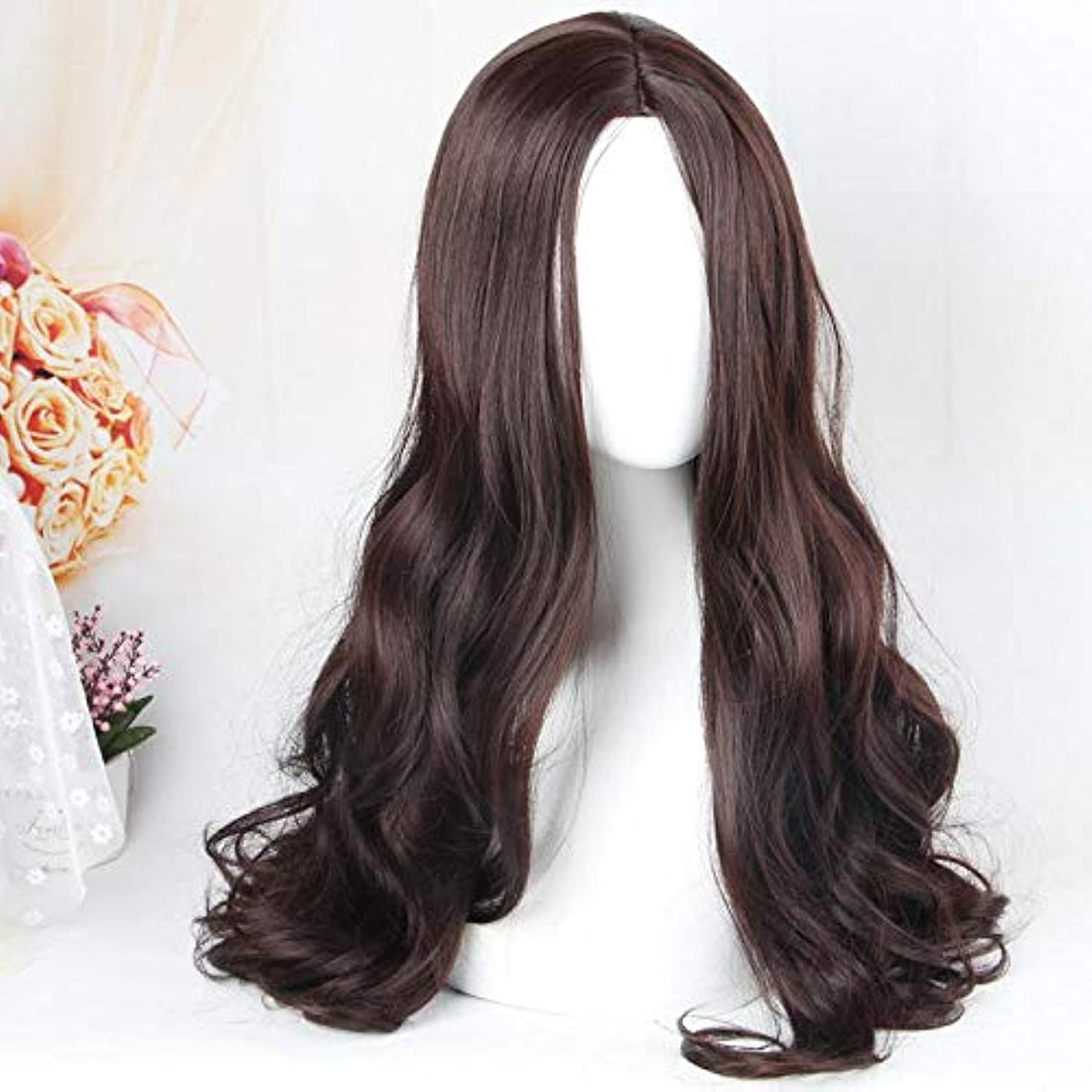 ECIF Women Wig Fashion Wigs Points In The Wig Wavy Wig Brown Wig