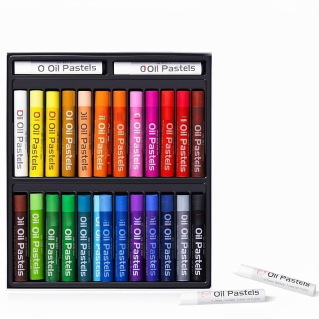 NALACAL Oil Pastels Set of 26 Colors, Soft Oil Pastels for Art Painting, Drawing, Blending, Oil Crayons Pastels Art Supplies for Artists, Beginners, Students, Teachers