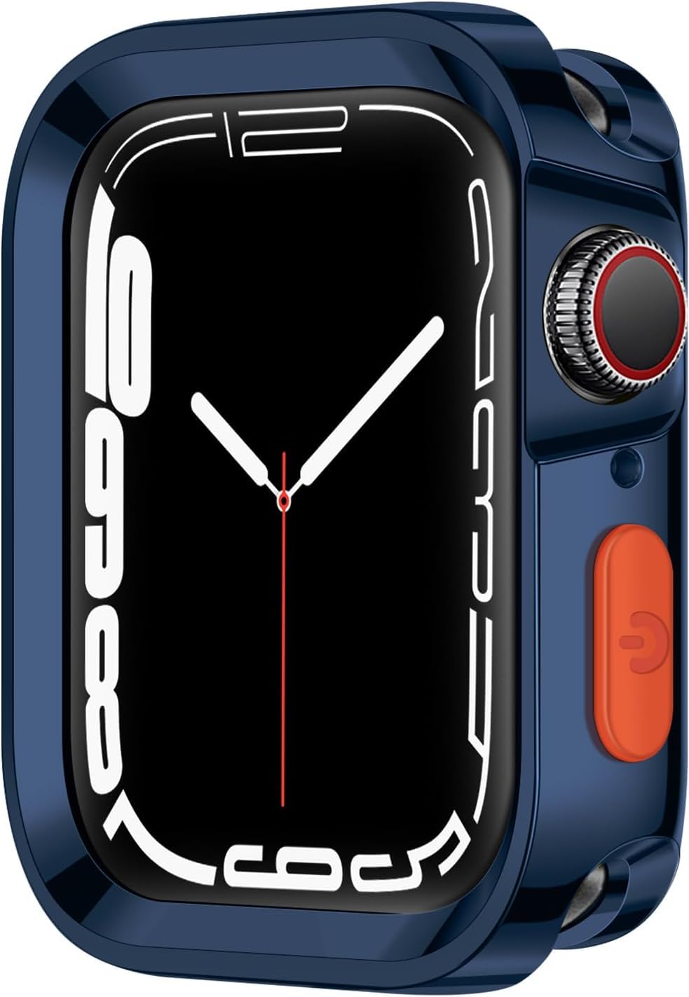 Next store Rugged Case Compatible with iWatch Series 9/8/7 41mm Series 6/SE/5/4 40mm, Soft TPU Shockproof Anti-Drop Protective Cover for iWatch (Blue)
