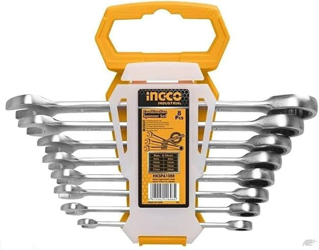INGCO HKSPAR1082 METRIC RATCHET WRENCH SET