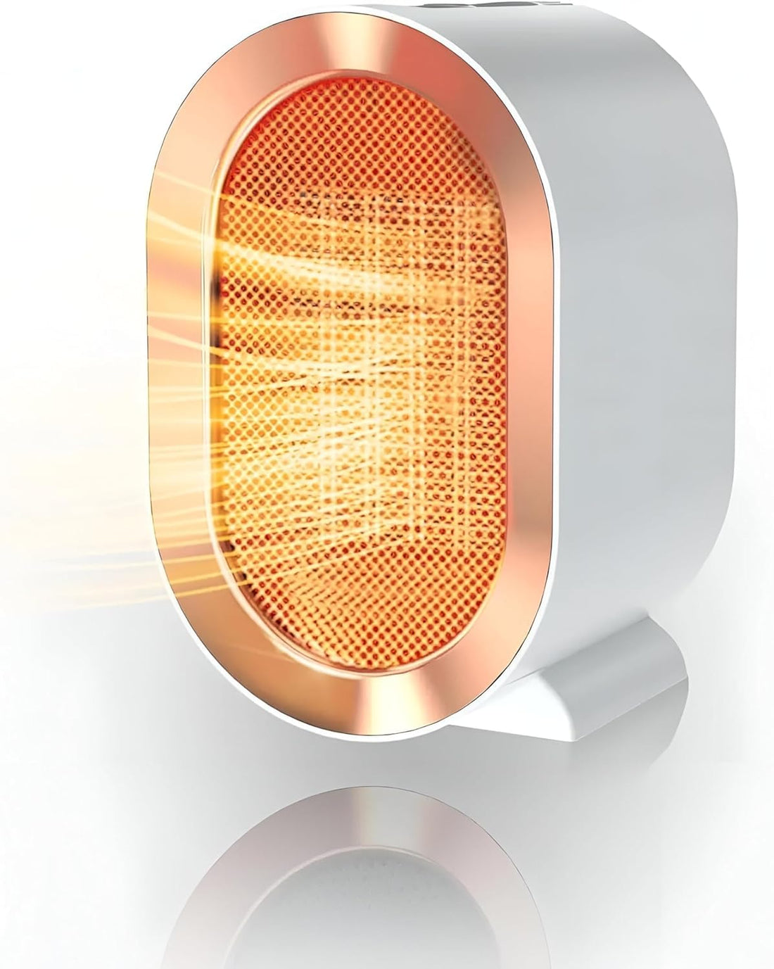 Egypt Hub | Happy Home 1200W Ceramic Blower Heater | Silent Electric Heater | Tilt Protection | 2 Heating Modes | White
