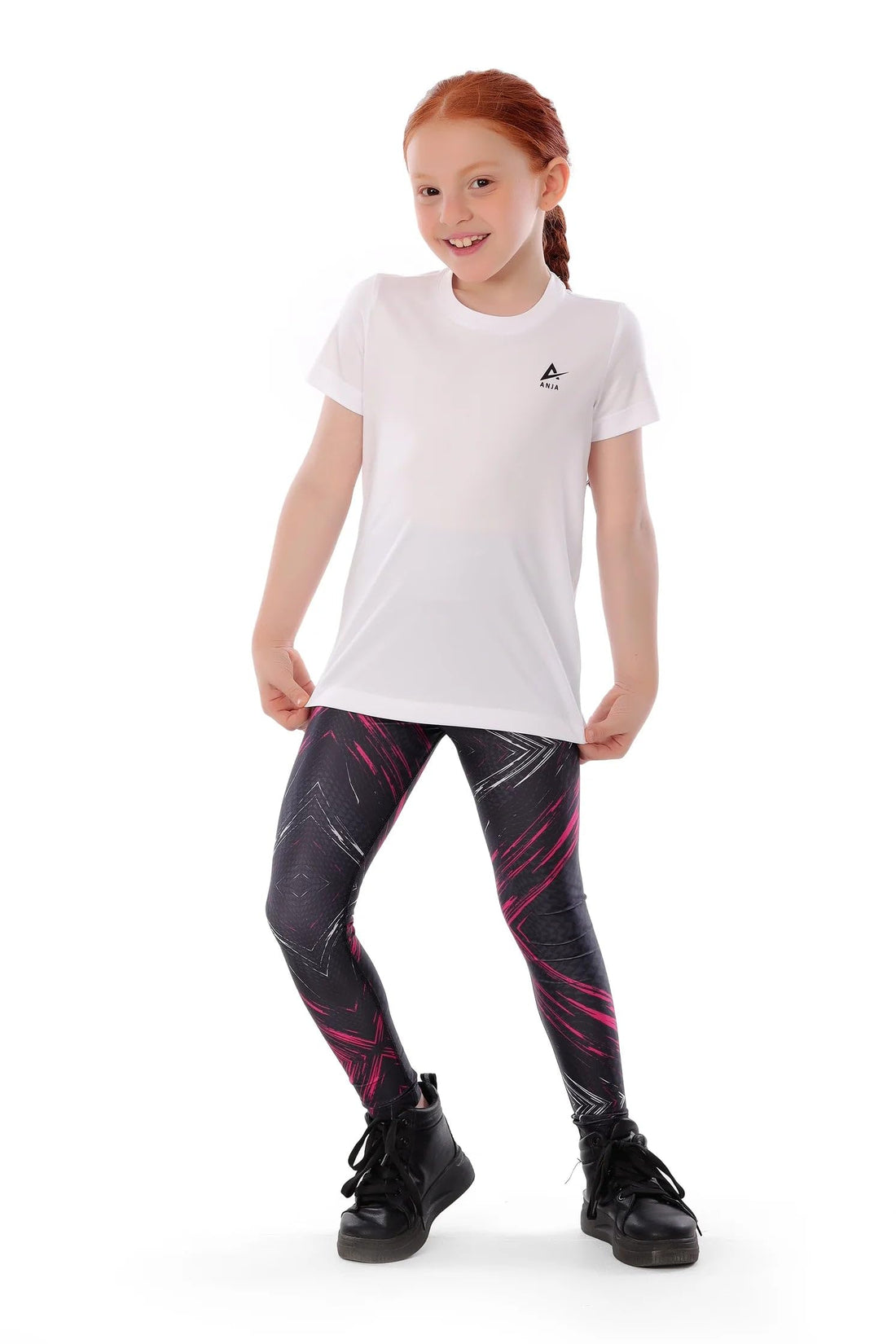 Girls Sporty Kids T-Shirt – Athletic Short Sleeve Top