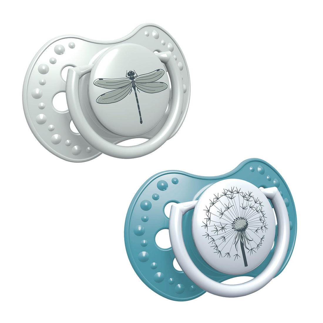 Lovi 22/869 botanic boy silicone dynamic soother, from 0 to 3 months - 2 pieces