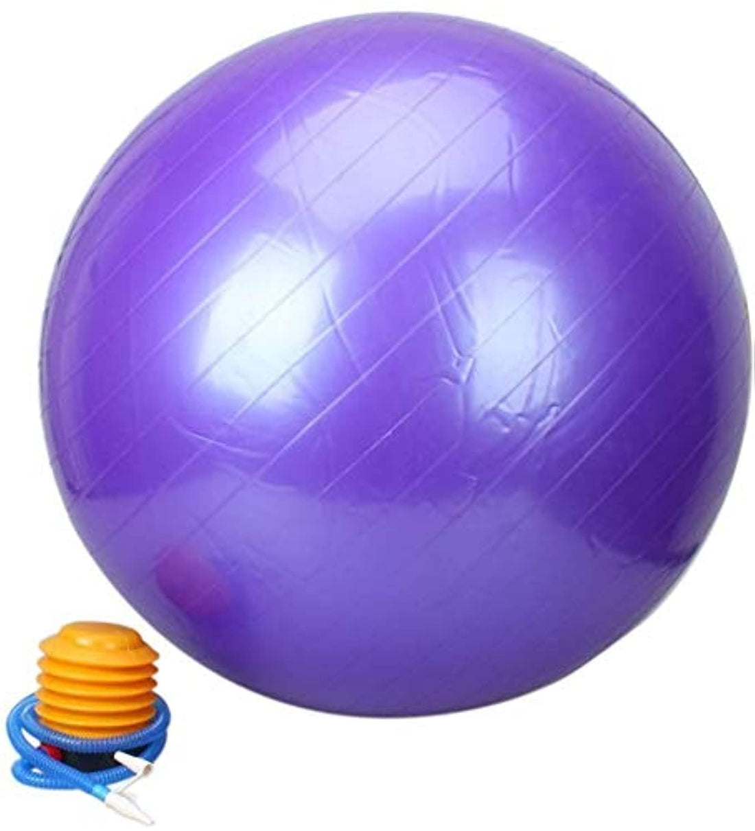 65CM Anti Burst Gym Exercise Sports Swiss Yoga and Aerobic Fitness Ball - PURPLE
