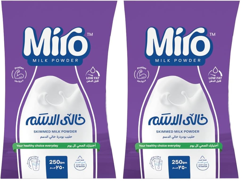 Miro Milk Powder Skimmed Box,250 gm (Pack of 2)