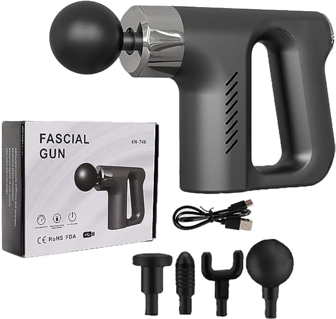 KH-740 Hand Held Massage Gun - Facial Gun – Relaxation Massage Gun - Percussion Vibration Mini Muscle Massage Gun