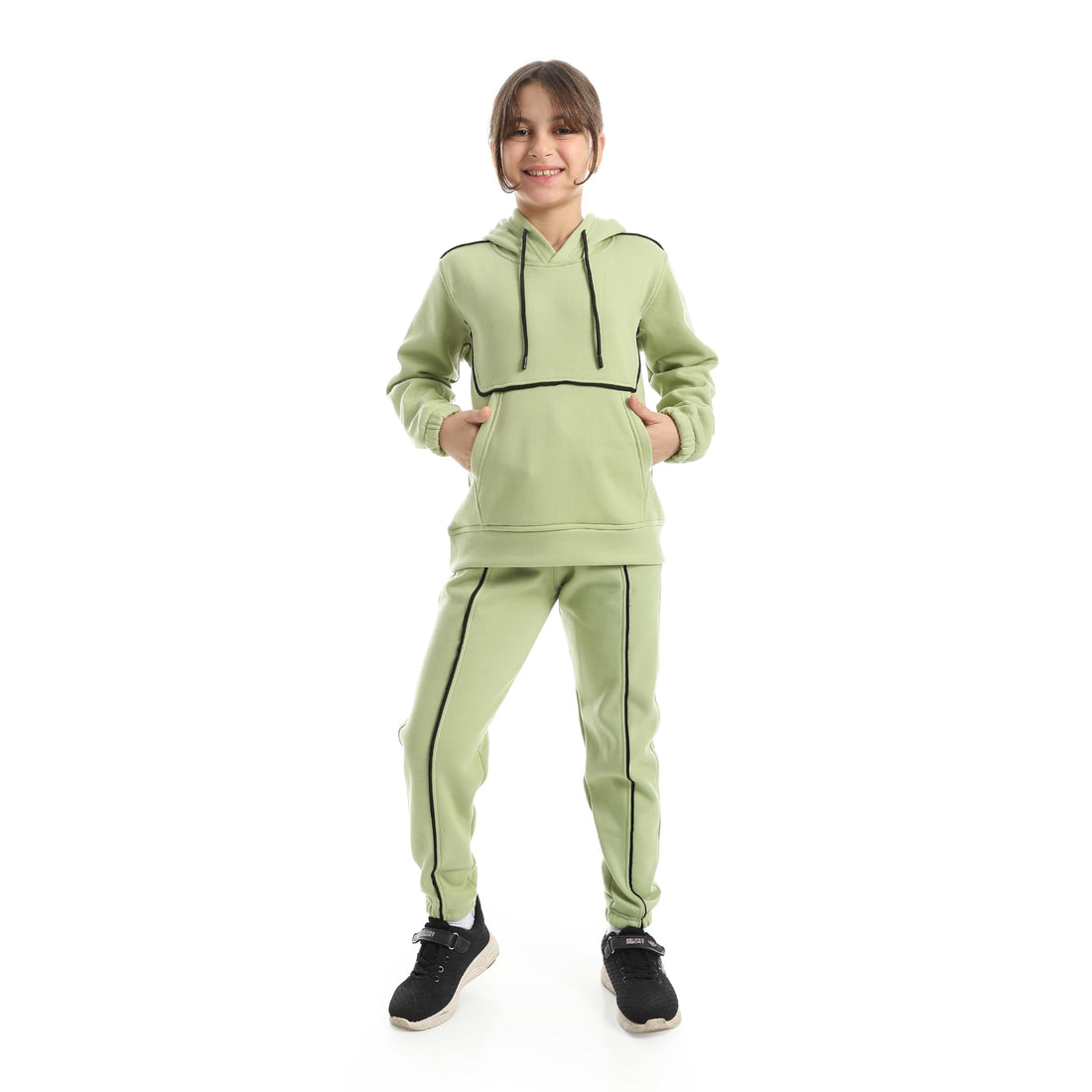 Girls Girls' winter Melton tracksuit with linear designs Boys' Dolphin Design Wool pullover