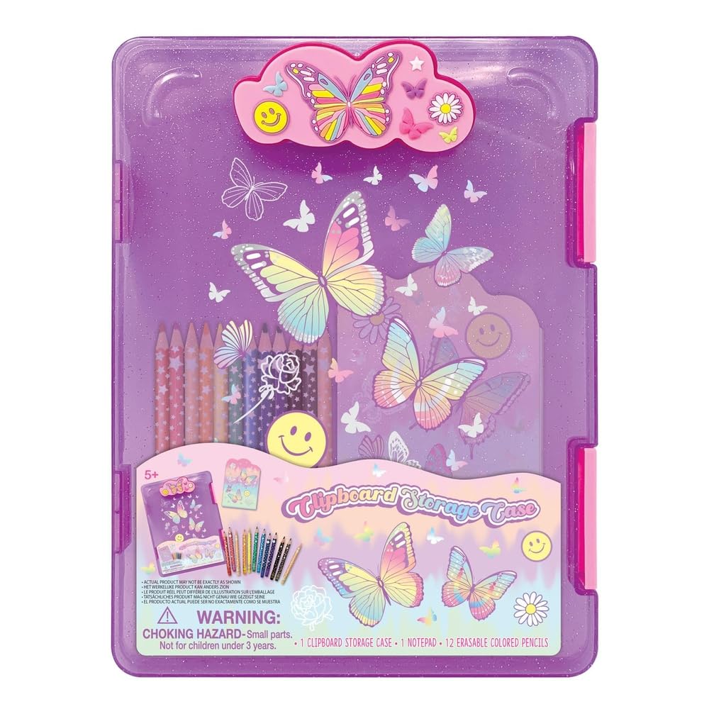 Hot Focus - Tie-Dye Butterfly Clipboard Storage Case - 280TB