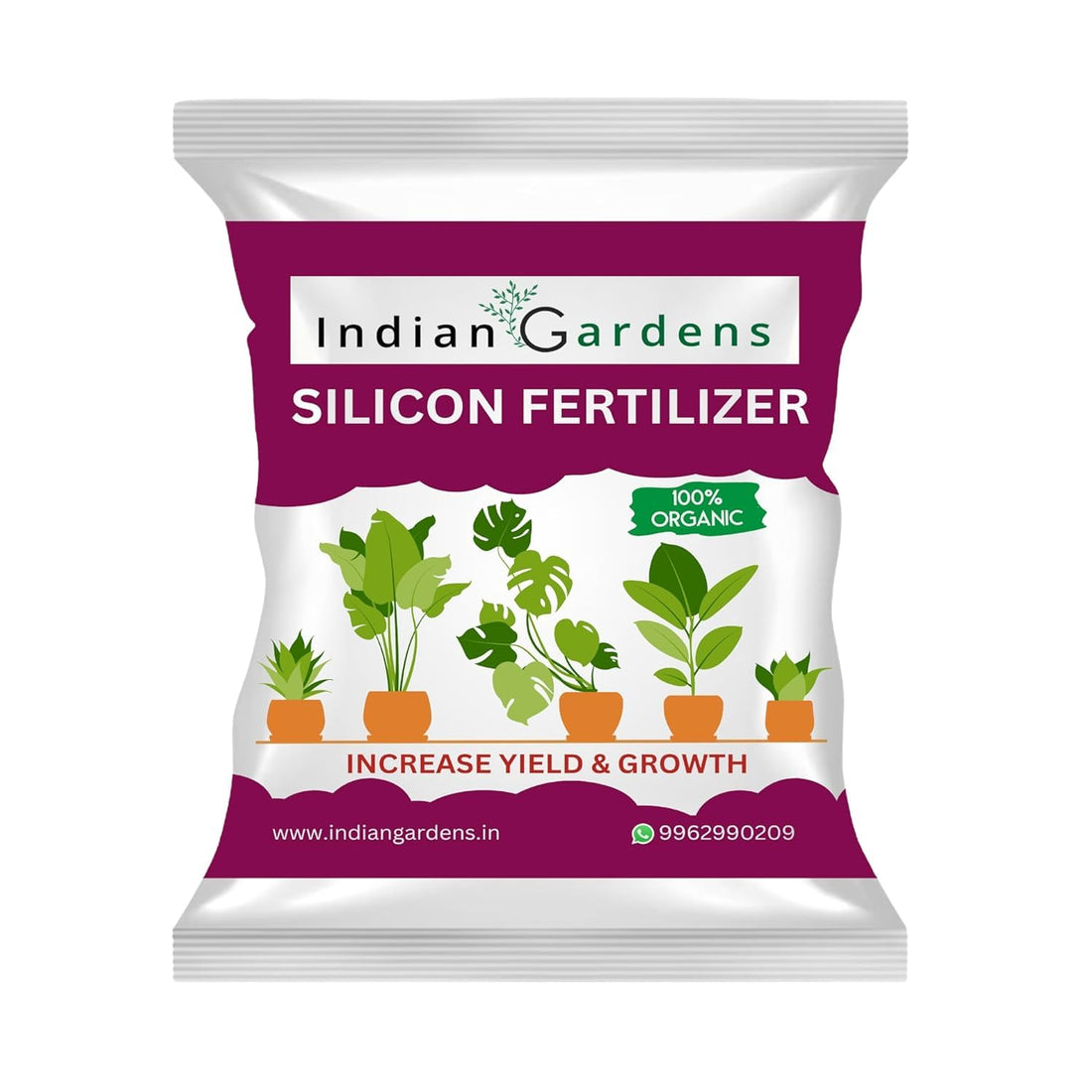 Indian Gardens - Silicon Fertilizer for Plants | Plant Nutrient and Plant Food | Gardening (200 Grams)