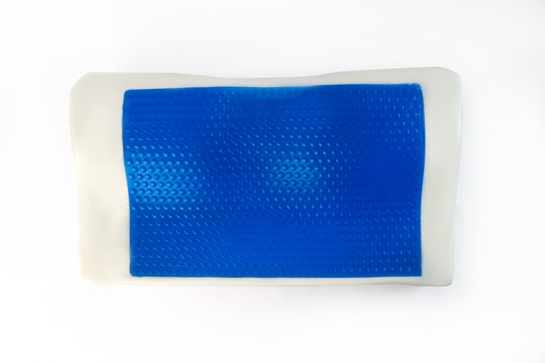 HT Advanced 3D German Memory Foam Bed Pillow with Cooling Gel Layer for Extra Comfort, Grey