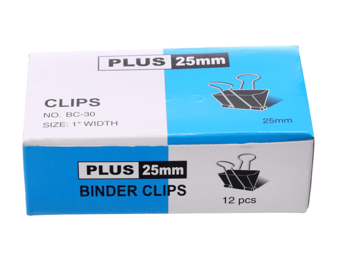 Plus Binder Clips - 25mm