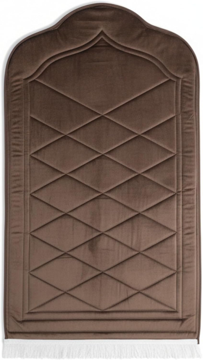 Premium Thick Padded Prayer Mat – Soft Velvet with High Density Foam for Knees and Joints Comfort – Comfortable Medical Prayer Mat for Kneeling and Prostration (Brown)