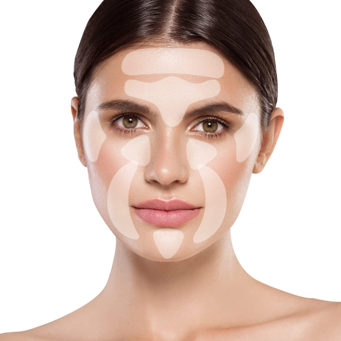 Facial Wrinkle Smoothing Patches, Anti Wrinkle Face Strips, Set of 11pcs Reusable Face Tape for Reducing Forehead Eye and Around Mouth & Upper Lip Wrinkles, All in One Wrinkle Treatment