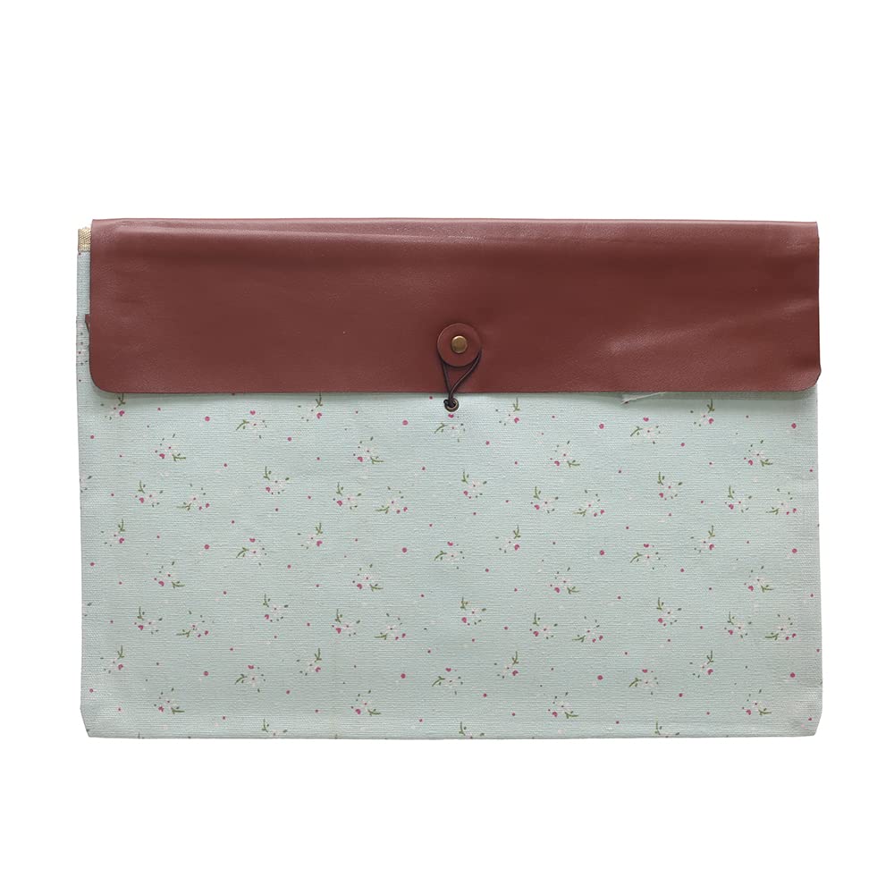 3A Linen And Leather A4 Wallet/Folder With Zipper For Office And School 24 * 33.5 cm - Multi Color