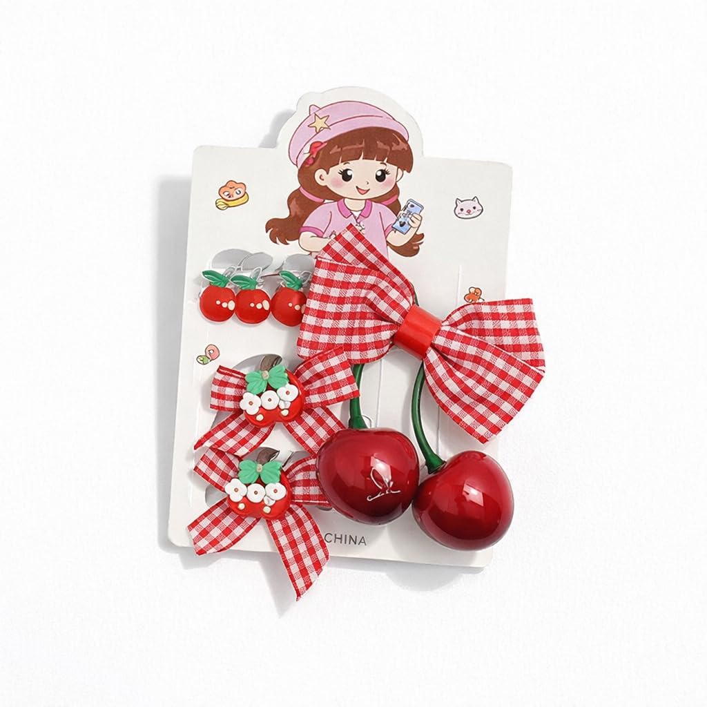 Catch Up Cherry Shape Hair Clip for Women and Girls, Cute Red Fruit Design Claw Clip, Strong Hold No Slip Hair Accessory, Lightweight Durable Clip for Daily Styling Casual and Fashion Looks