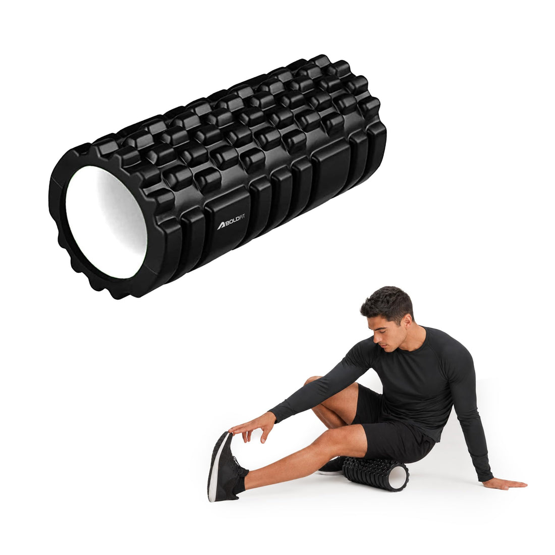 Boldfit Foam Roller Pro White Core New