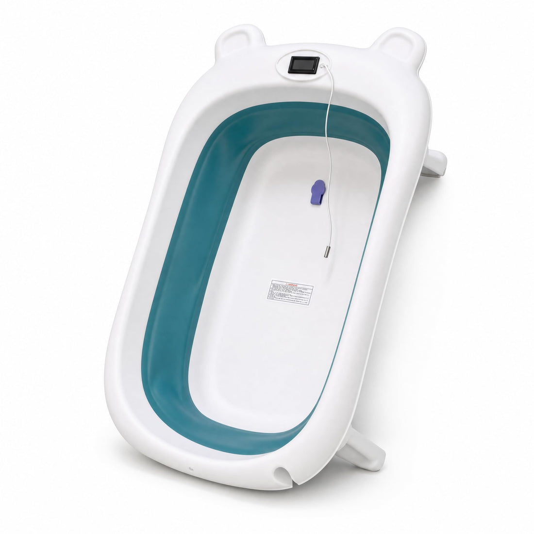 Fantastic-Kids-Toys Foldable Baby Bathtub with Digital Display and Temperature Sensor, Safe Newborn Bathtub with Non-Slip Base for Travel and Home Code 6688 by Fantastic-Kids-Toys (GREEN)