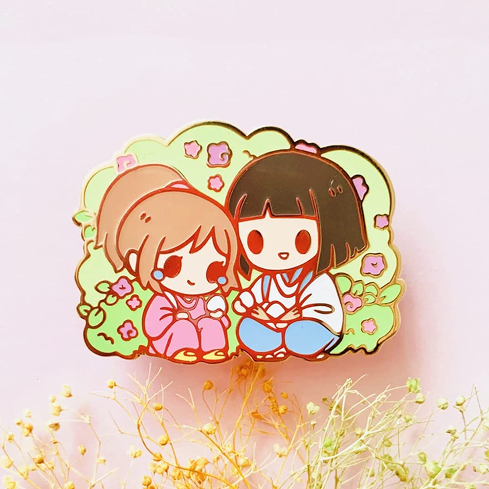 Japanese Anime ghibli Chihiro Haku Sophie howl Pins Cosplay spritid Brooch away Clothes Hat Backpack Lapel Badges