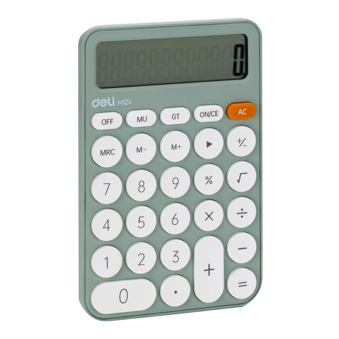 Deli Plastic 12 Digits Calculator, Green