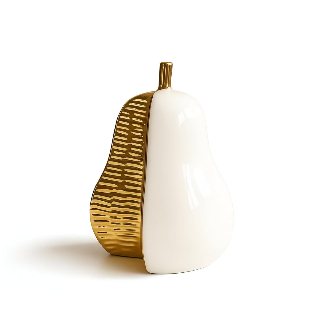 Antiques for pear-shaped home decoration-a modern ceramic pear statue for decorating elegant rooms and an artistic interior display