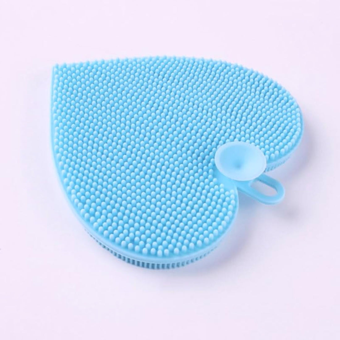 Downtown 2-Pack Heart Shaped Silicone Washing Up Sponges, Multi-Purpose Dish and Surface Cleaning Pads, Flexible Non-Scratch Kitchen Scrubbers for Glassware, Pots and Countertops