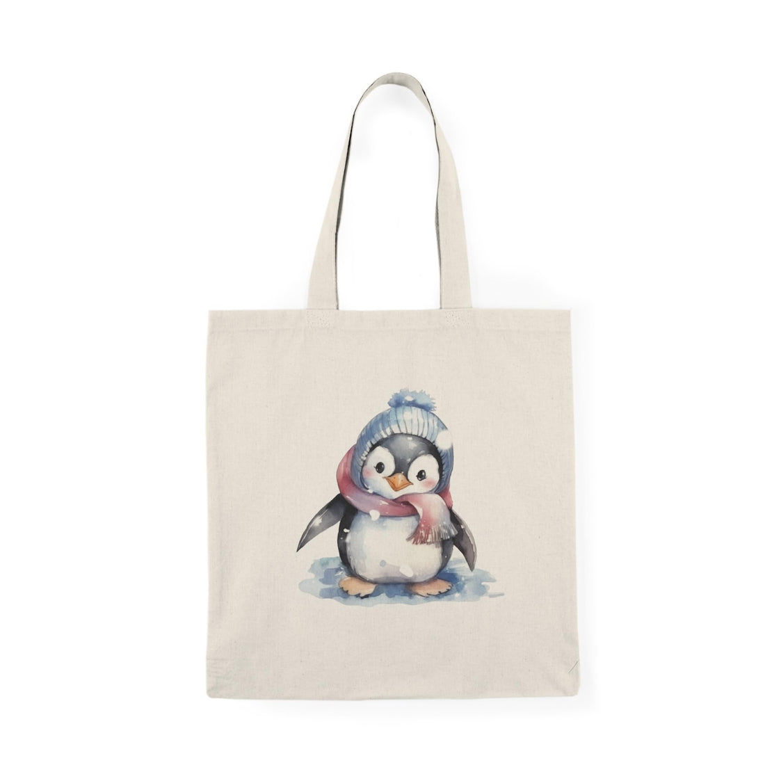 ToteBag Canvas Zipper Bag Cute Penguin Tote Bag58With Zipper