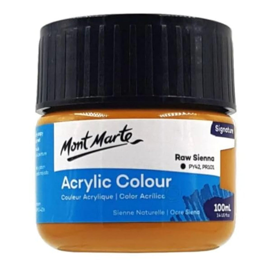 Monte Marte MSCH1062 Acrylic Colour Paint 100 ml, Raw Sienna