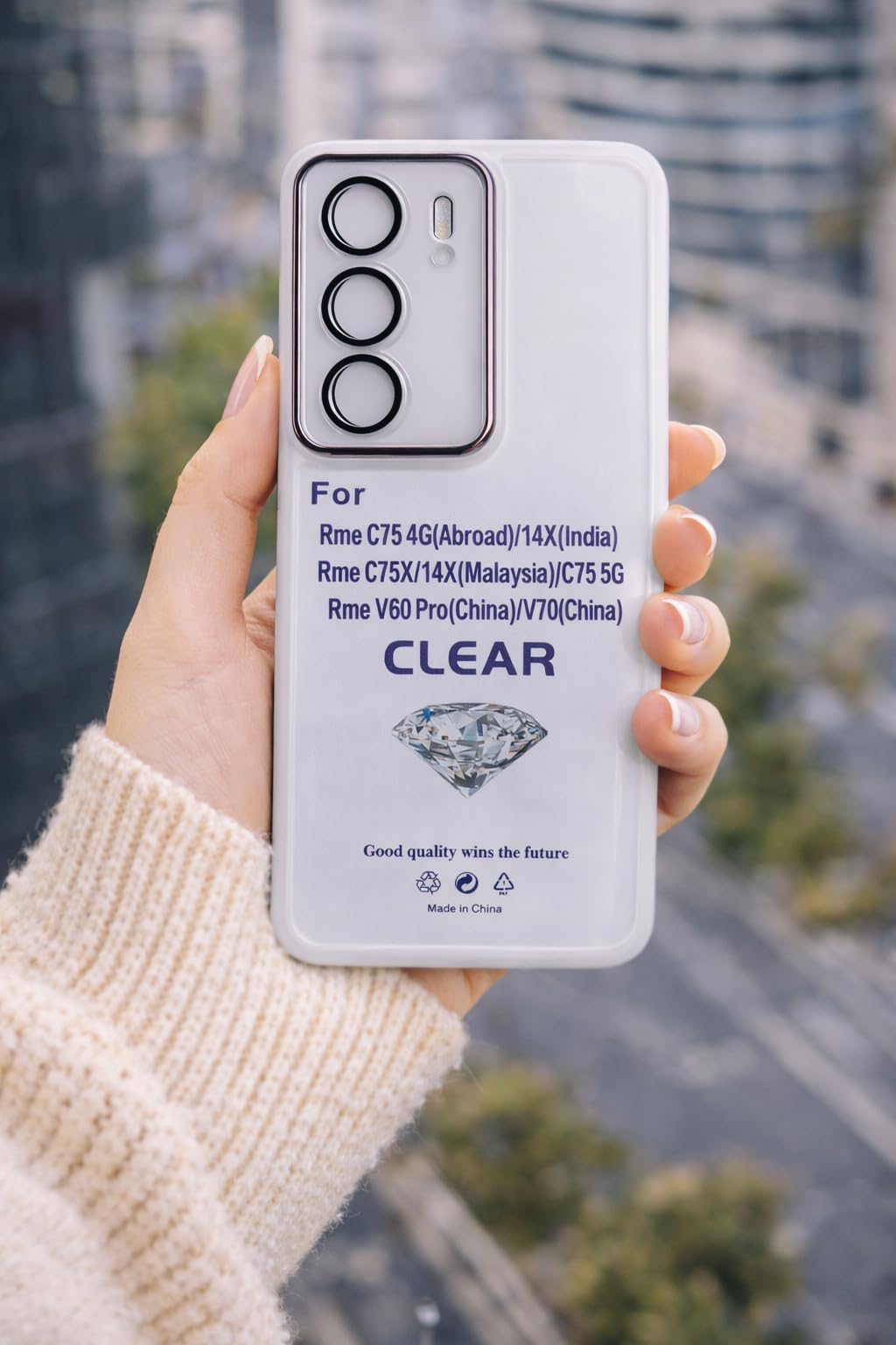 Transparent TPU Case for Realme C75 4G / C75 5G / 14X with Enhanced Camera Lens Protection, Slim Shockproof Phone Cover (clear)