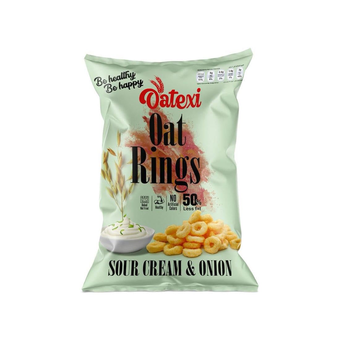 Oatexi | Oat Rings Sour Cream & Onion - 60g
